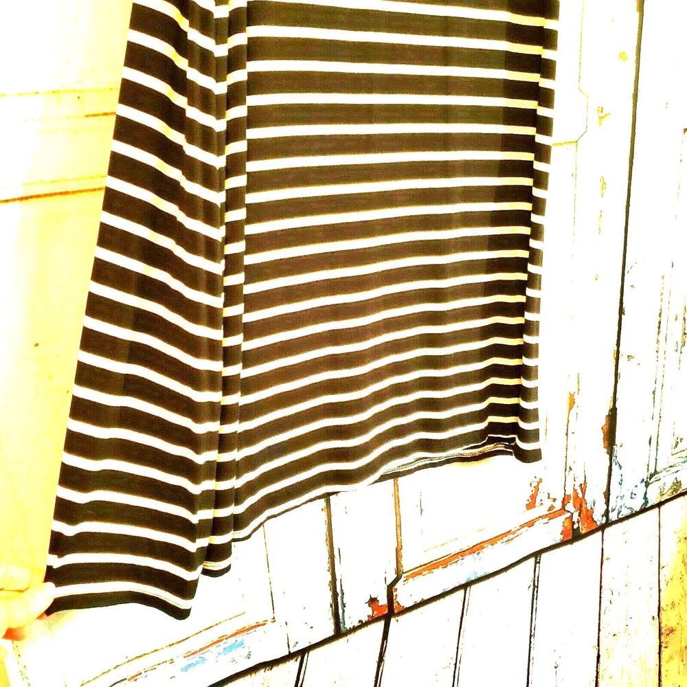 ana A New Approach Strapless Black & White Striped Long Dress Size XS Stretch - Picture 5 of 7